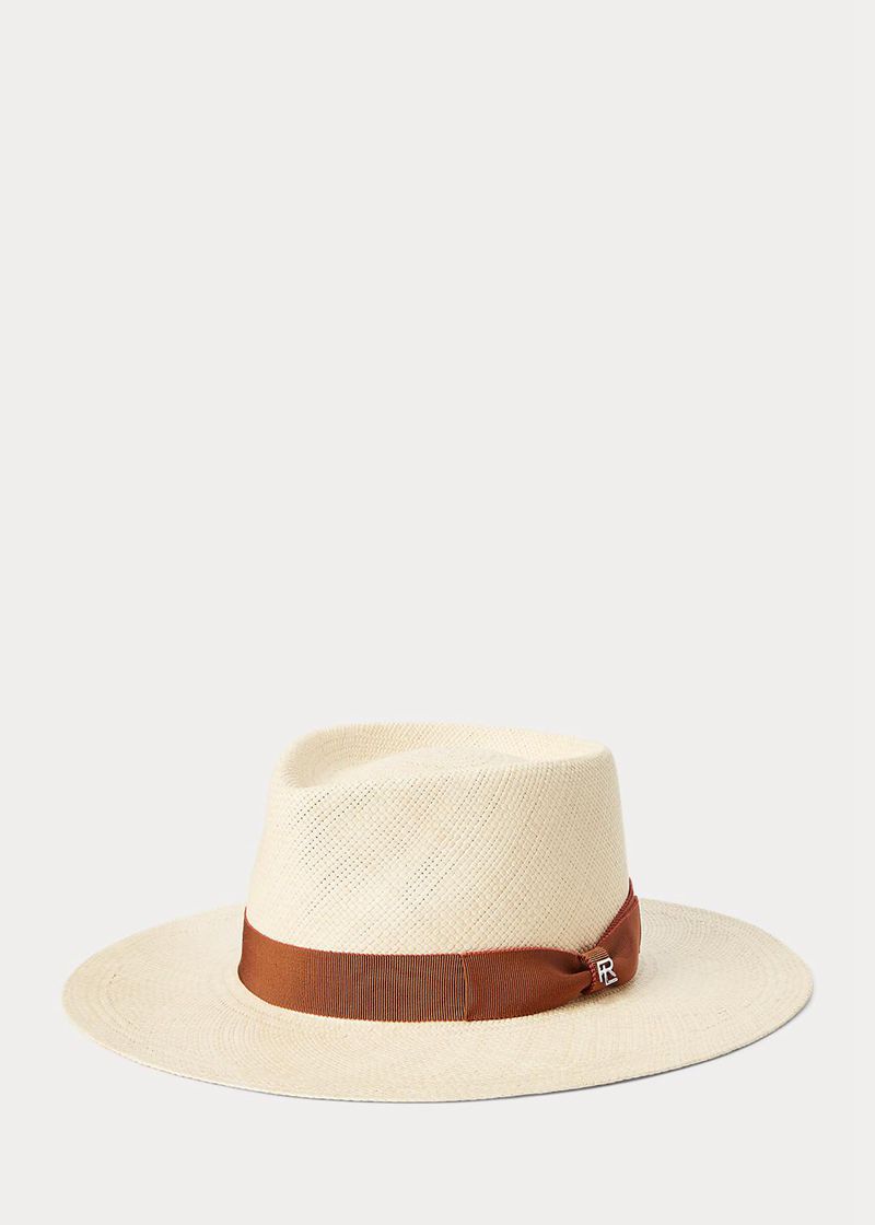 ラルフ ローレン キャップ レディース 白 Straw Boater GWXKY6257